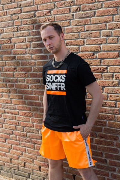 Sk8erboy® short de sport orange fluo