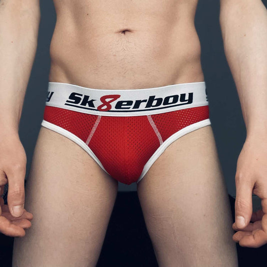 Sk8erboy® Mesh Backless Slip rouge